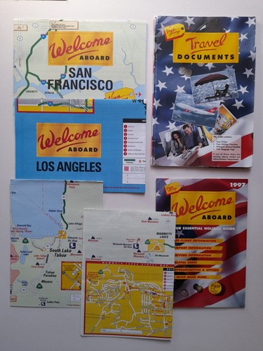 Welcome Abroad Virgin Holidays Booklet, folder, LA, SF & two ski area ...