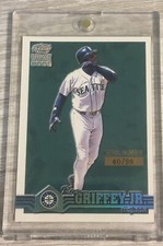 KEN GRIFFEY JR 2000 PACIFIC PARAMOUNT HOLOGRAPHIC SILVER FOIL #220 SERIAL /99 L