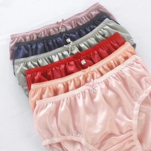 6pc Bikini Women Underwear Nylon Comfort Silky Soft Smooth Briefs Hip 32"-38" L - Picture 1 of 12