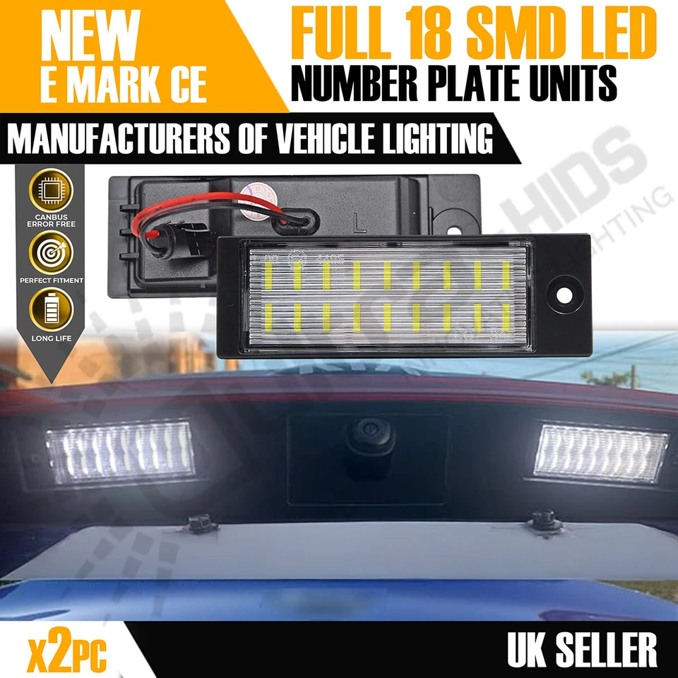 2x 18 UNIDADES DE LUZ DE MATRÍCULA LED para Hyundai Tucson 2015+ Kia XCeed Niro Reino Unido Foto 1 de 4