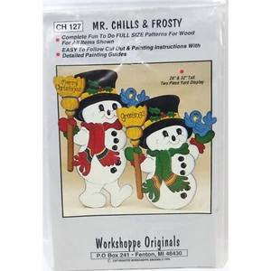 Workshoppe Originals Mr Chills & Frosty Pattern for wood Yard Sign Snowman Snowm - Picture 1 of 2