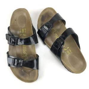 Papillio by Birkenstock Damen Pantoletten Sandalen US 7 EUR 38 245 schwarz Riemen Schnalle - Bild 1 von 11