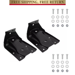 Rear Pair Leaf Spring Hanger Shackle Bracket Kit For Chevy Silverado GMC Sierra - Picture 1 of 9