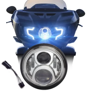 Indian Challenger 2020 cromado Eagle Lights faros proyección LED plug n' Play - Imagen 1 de 7