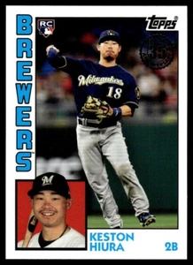 2019 Topps Update 1984 Baseball Keston Hiura RC Milwaukee Brewers #84-30 - Picture 1 of 2