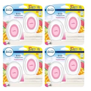 4 x Duo Pack Febreze Lufterfrischer "Tropische Früchte" Bad u. WC Duftspender  - Bild 1 von 2