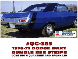 QG-385 1970-71 DODGE DART - BUMBLE BEE STRIPE - NO DESIGNATION - LICENSED - Bild 1 von 1
