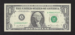 1981 $1.00 FRN, FR# 1911-A, RARE A-F Block, Made in Sheets Only, Gem Unc.!! - Picture 1 of 4