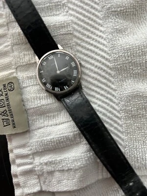 复古 17 珠宝 Kent 手表日期黑色表盘 — 第 1/4 张图片