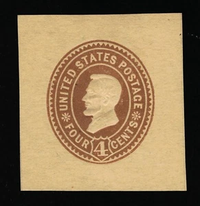 GENUINE SCOTT #W376 MINT 1899 BROWN ON MANILA LINCOLN LARGE WRAPPER CORNER 17400 - Picture 1 of 2