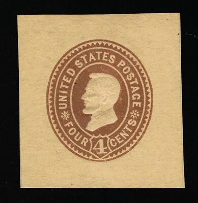 GENUINE SCOTT #W376 MINT 1899 BROWN ON MANILA LINCOLN LARGE WRAPPER CORNER 17400 - Image 1 of 2