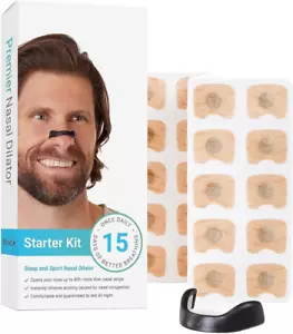 15pcs Intake Breathing Nasal Strip, Intake Breathing Nose Magnets, Anti-Snori... - Picture 1 of 14