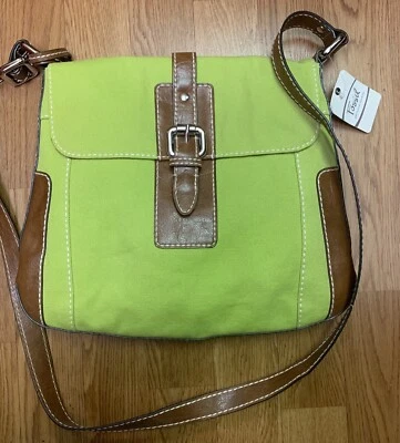 New Fossil Purse Green And Brown - Image 1 of 3