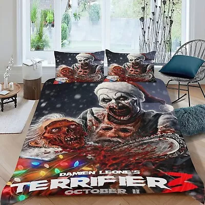 3Pcs Bedding Sets for Terrifier Duvet Cover Sets All Season for Kids - Image 1 of 4