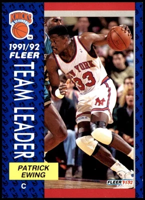 Patrick Ewing 1991-92 Fleer #389 Knicks NBA LEER ENVÍO GRATUITO AutographDen Foto 1 de 2