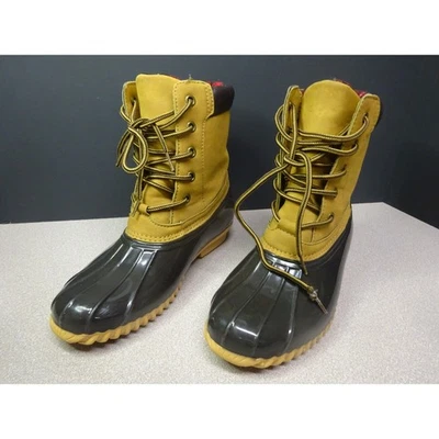 Botas de pato originales Sporto Danielle para mujer de media pantorrilla impermeables a la lluvia (talla-7 m) Foto 1 de 4