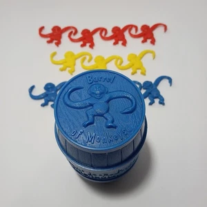 Vintage Fass Affen Nr. 8312. Blaues Fass mit 11 Affen. gebraucht - Bild 1 von 14