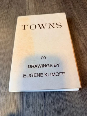 INSCRIBED Eugene KLIMOFF KLIMOV Russian Artist ART Emigre Drawings Towns Travel - Image 1 of 4