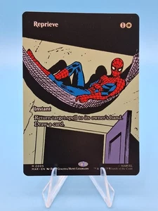 MTG Reprieve Mythic Rare Borderless Marvel Universe Spider-Man NM Fresh Pull - Picture 1 of 2