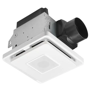 Homewerks Bath Fan w/ Bluetooth Speaker LED Light & Night Light Dimmable 2 Color - Picture 1 of 5
