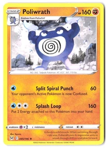 Poliwrath 085/196 SWSH11: Lost Origin LP - Picture 1 of 2