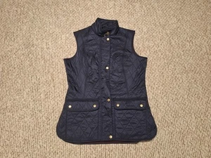 Chaqueta Barbour Mujer US 6 Azul Marino Chaleco Preppy Acolchado Forrado de Vellón - Imagen 1 de 4