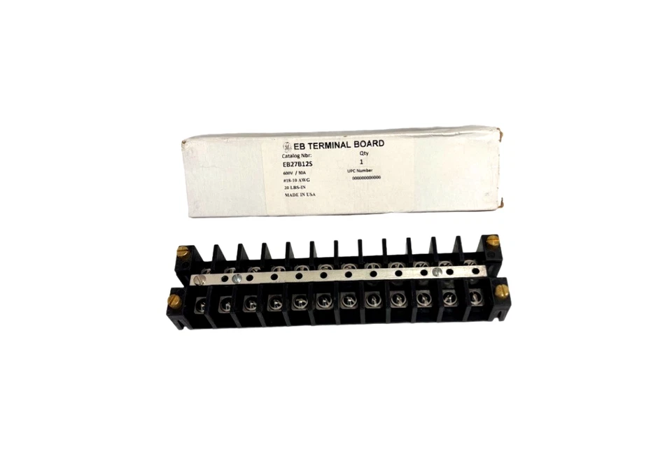 EB27B12S EB TERMINAL BOARD 600V #18-10 AWG - Image 1 of 4