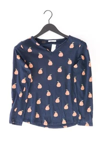 ⭐ edc by Esprit Shirt mit Birnenmuster für Damen Gr. 38, M Langarm blau ⭐ - Bild 1 von 6