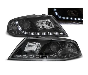headlights for skoda octavia 2 2004 2005 2006 2007 2008 d1s daylight black lhd - Picture 1 of 1