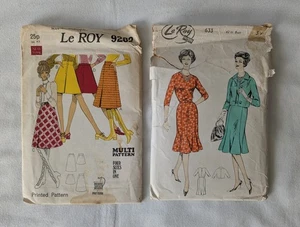 Vintage Ladies Dressmakers Patterns "Le Roy" X2 1960s skirt, dress & jacket - Picture 1 of 5