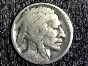 Níquel Buffalo 1918-D - Fecha restaurada con ácido - Inv#Z690 - Imagen 1 de 2