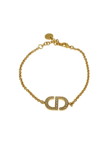 Bracciale donna Christian Dior placcato strass oro