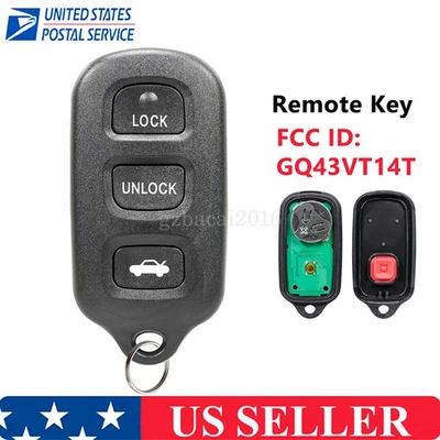 Mando a distancia para Toyota Camry 2002 2003 2004 2005 2006 llavero GQ43VT14T Foto 1 de 4