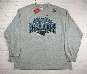 2003 Carolina Panthers NFC Conference Champions Long Sleeve Shirt 2XL Super Bowl - Picture 1 of 8