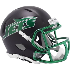 New York Jets Black Alternate 2024 Riddell Speed Mini Football Helmet - Picture 1 of 1