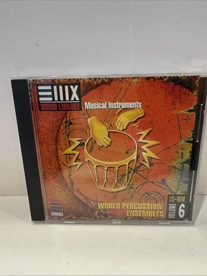 E-mu Sampler CD ROM Volumen 6 Conjuntos de Percusión Mundial EIIX E4 ESI Emu Foto 1 de 4