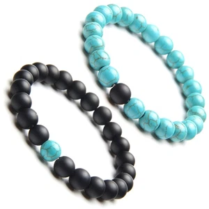 2 piezas atractivas pulseras para pareja personalizadas para él y sus parejas regalos - Imagen 1 de 5