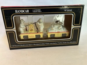 K-Line K-2625-02 Coca Cola Motorized Handcar & Trailer - O Gauge - NIB - TESTED - Picture 1 of 9