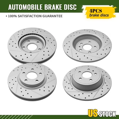 前后钻槽盘式制动转子适用于 2017 2018 年福特 Escape — 第 1/4 张图片