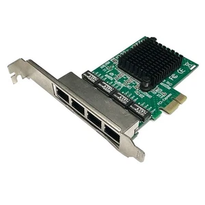 New 4Port Gigabit Mini PCI-e PCIe Network Adapter Card NIC For Realtek Chipset - Afbeelding 1 van 12