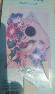 Vintage Hof Garten Flagge Banner Vogelhaus Blume Jenene Grende TM 2002 - Bild 1 von 4