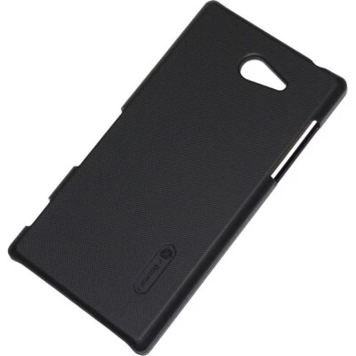 Nillkin Custodia Originale Frosted Cover Hard Case Pellicola Sony Xperia M2 Nera - Immagine 1 di 3