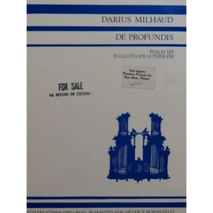 Milhaud Darius De Profundis Canto Órgano - Imagen 1 de 4