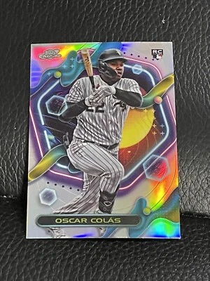 Oscar Colas 2023 Topps Cosmic Chrome Refractor RC #104 White Sox - Image 1 of 2