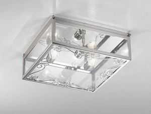 Ceiling From Ceiling Classic With Glass And Crystal Clear/Chrome - Picture 1 of 1