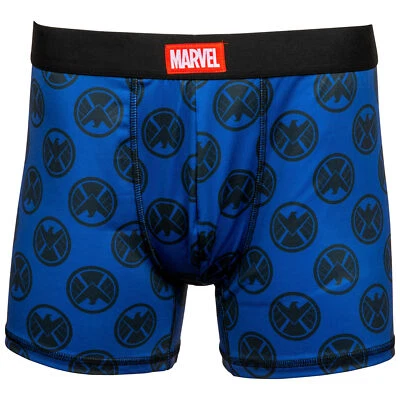 Agents of S.H.I.E.L.D. Symbol Men's Underwear Boxer Briefs Blue - Image 1 of 2