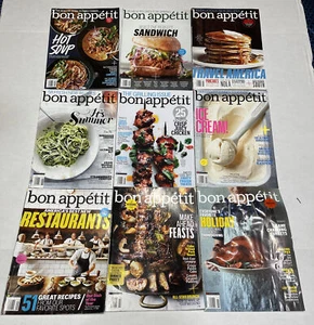 9 Issues 2013 Bon Appetit Magazine- Mar, Apr, May, Jun, Jul, Aug, Sept, Oct, Nov - Imagen 1 de 22