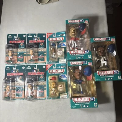 Headliners XL Ken Griffey Jr, Mark Maguire, Sammy Sosa, Cal Ripken, lot of nine - Image 1 of 4