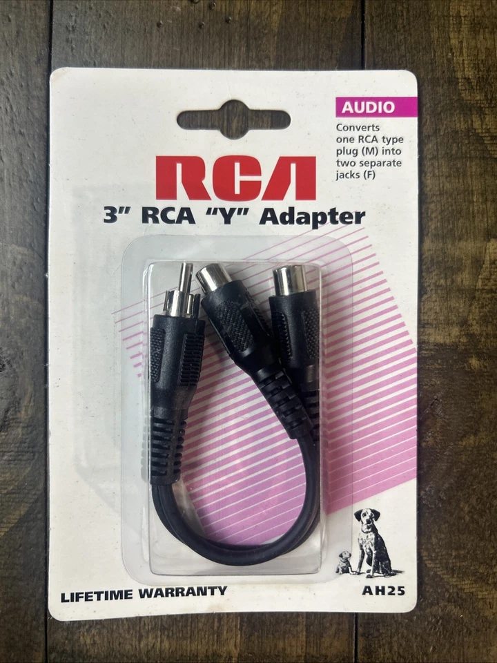 RCA AH25R RCA Y-Adapter (1 Male to 2 Females) - Image 1 of 2