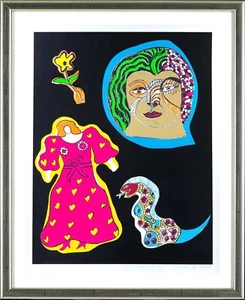 Niki de Saint Phalle (1930-2002), Le Serpent Nana Powe, 1970 - signiert, gerahmt - Bild 1 von 1